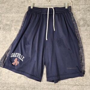 Rawlings Shorts Mens Medium Blue basketball Shorts Oakville Logo On Front